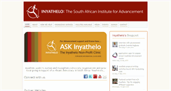 Desktop Screenshot of inyathelo.org.za