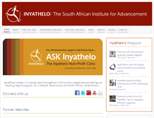 Tablet Screenshot of inyathelo.org.za